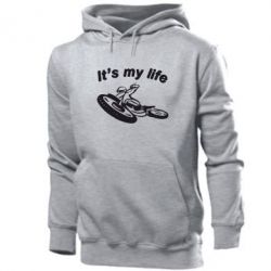 Мужское худи It's my moto life - PrintSalon