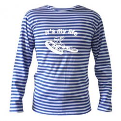 Тельняшка с длинным рукавом It's my moto life - PrintSalon