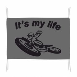 Флаг It's my moto life - PrintSalon