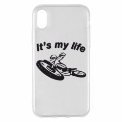 Чехол для iPhone X/Xs It's my moto life - PrintSalon