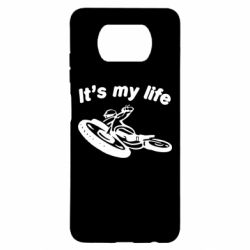 Чехол для Xiaomi Poco X3 It's my moto life - PrintSalon