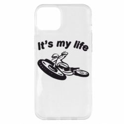 Чехол для iPhone 14 Plus It's my moto life - PrintSalon