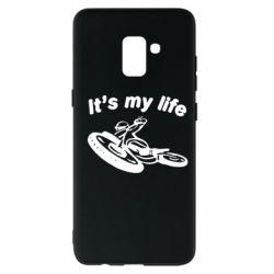 Чехол для Samsung A8+ 2018 It's my moto life - PrintSalon