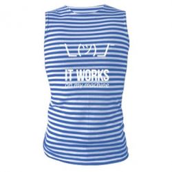Майка-тельняшка It works on my machine - PrintSalon