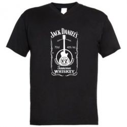 Мужская футболка  с V-образным вырезом Jack Daniel's Guitar - PrintSalon