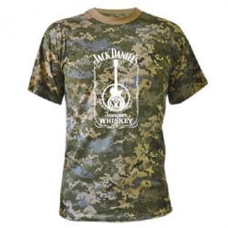 Камуфляжная футболка Jack Daniel's Guitar - PrintSalon
