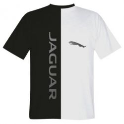 Чоловіча футболка 3D Jaguar black and white - PrintSalon