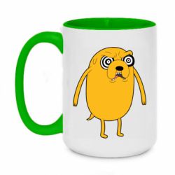 Чашка двухцветная 420ml Jake from  Adventure Time - PrintSalon
