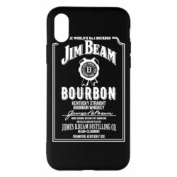 Чехол для iPhone X/Xs James Beam whiskey - PrintSalon