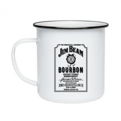 Кружка эмалированная James Beam whiskey - PrintSalon