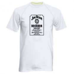 Мужская футболка для спорта James Beam whiskey - PrintSalon