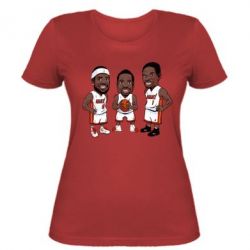 Женская футболка "James, Wade and Bosh" - PrintSalon