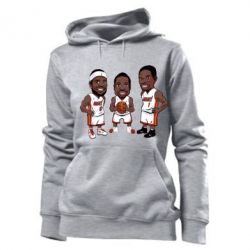 Женское худи "James, Wade and Bosh" - PrintSalon