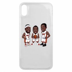 Чехол для iPhone Xs Max "James, Wade and Bosh" - PrintSalon
