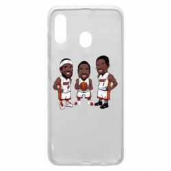 Чехол для Samsung A20 "James, Wade and Bosh" - PrintSalon
