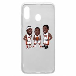 Чехол для Samsung A30 "James, Wade and Bosh" - PrintSalon