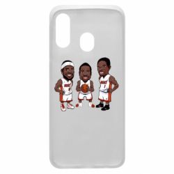 Чехол для Samsung A40 "James, Wade and Bosh" - PrintSalon