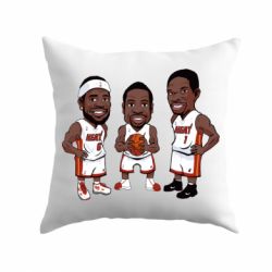 Подушка "James, Wade and Bosh"-PrintSalon Подушка "James, Wade and Bosh"