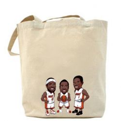 Эко-сумка "James, Wade and Bosh" - PrintSalon