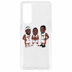 Чехол для Oppo Reno 4 Pro "James, Wade and Bosh" - PrintSalon