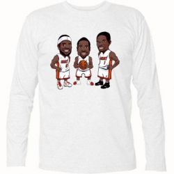 Футболка с длинным рукавом "James, Wade and Bosh" - PrintSalon