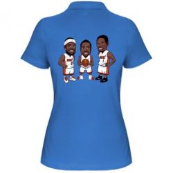 Женское поло "James, Wade and Bosh" - PrintSalon
