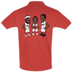 Мужское поло "James, Wade and Bosh" - PrintSalon