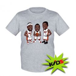 Детская футболка "James, Wade and Bosh" - PrintSalon