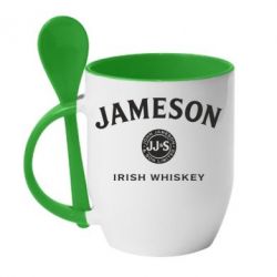 Чашка с ложкой Jameson Whiskey - PrintSalon