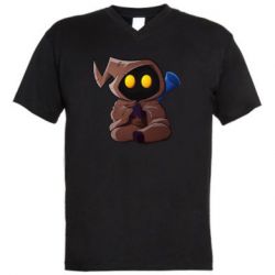 Мужская футболка  с V-образным вырезом Jawa yoga - PrintSalon