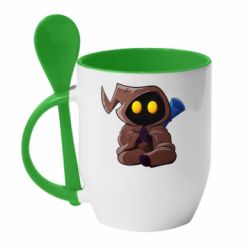 Чашка с ложкой Jawa yoga - PrintSalon