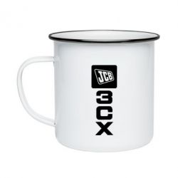 Кружка эмалированная JCB 3CX - PrintSalon