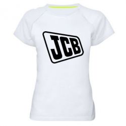 Женская футболка для спорта JCB - PrintSalon