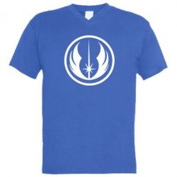 Мужская футболка  с V-образным вырезом Jedi Order - PrintSalon