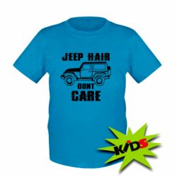 Детская футболка Jeep hair don't care - PrintSalon