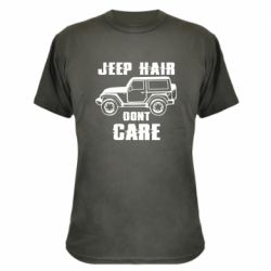 Камуфляжная футболка Jeep hair don't care - PrintSalon