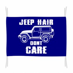 Флаг Jeep hair don't care - PrintSalon