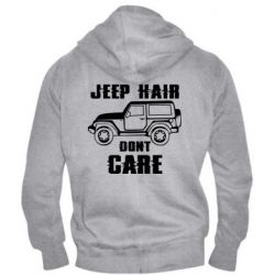 Мужское худи на молнии Jeep hair don't care