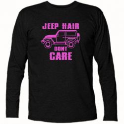Футболка с длинным рукавом Jeep hair don't care - PrintSalon