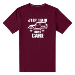 Мужская футболка премиум Jeep hair don't care - PrintSalon