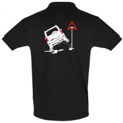 Мужское поло Jeep pissing on the sign - PrintSalon
