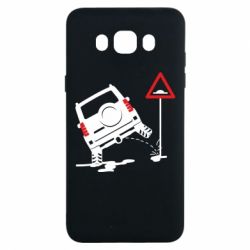 Чехол для Samsung J7 2016 Jeep pissing on the sign - PrintSalon
