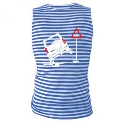 Майка-тельняшка Jeep pissing on the sign - PrintSalon