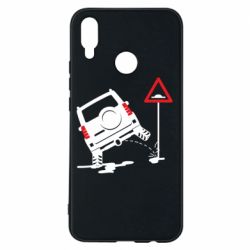 Чехол для Huawei P Smart Plus 2018 Jeep pissing on the sign - PrintSalon