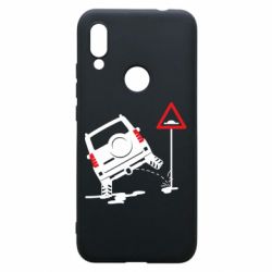 Чехол для Xiaomi Redmi 7 Jeep pissing on the sign - PrintSalon