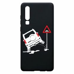 Чехол для Huawei P30 Jeep pissing on the sign - PrintSalon