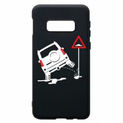 Чехол для Samsung S10e Jeep pissing on the sign - PrintSalon