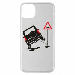 Чехол для iPhone 11 Pro Max Jeep pissing on the sign - PrintSalon