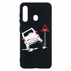 Чехол для Samsung M40 Jeep pissing on the sign - PrintSalon