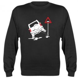 Cвитшот Jeep pissing on the sign - PrintSalon